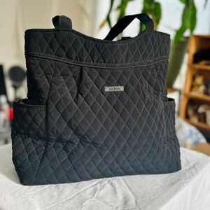 SOLD Vera Bradley Black Quilted Tote Bag